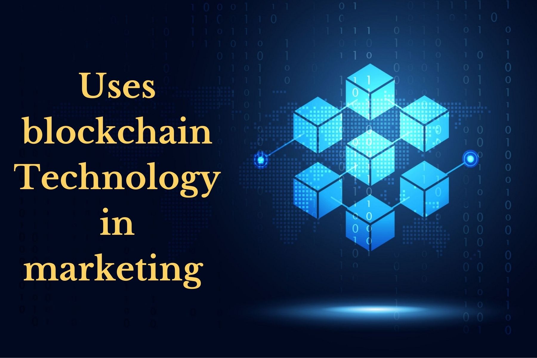 Uses blockchain in marketing